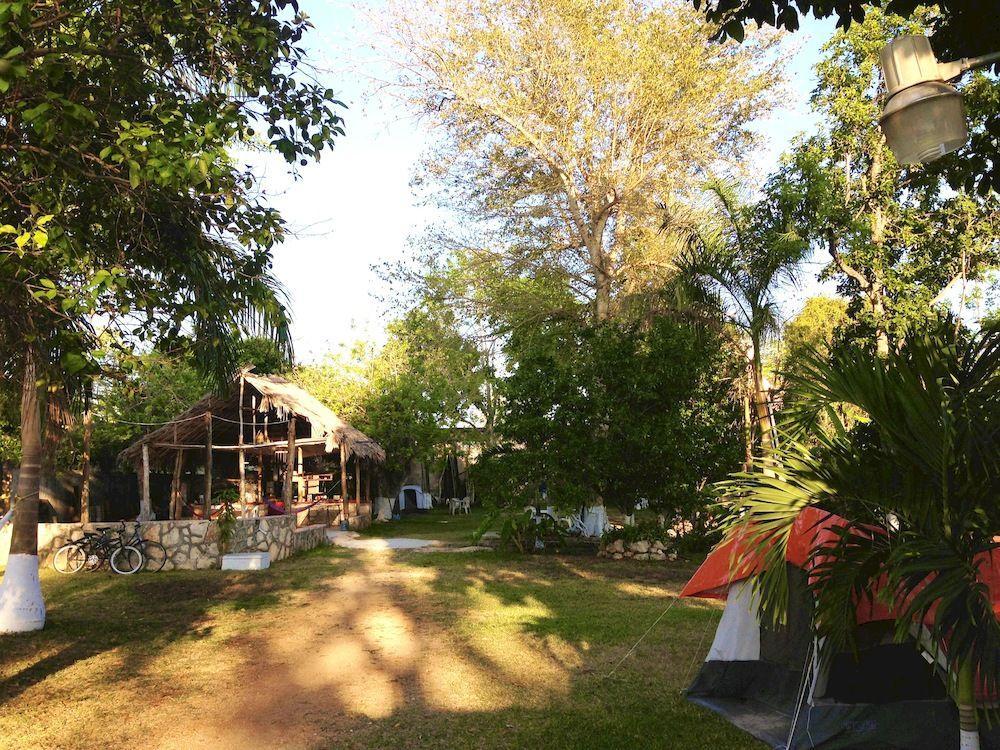 Yaxche Centro Hostal Y Camping Bacalar Ngoại thất bức ảnh